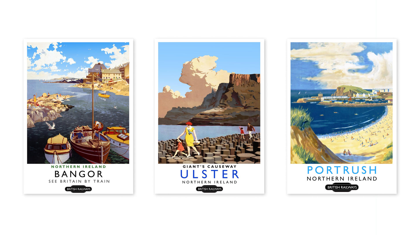 Art de voyage en Irlande - Ensemble de 3