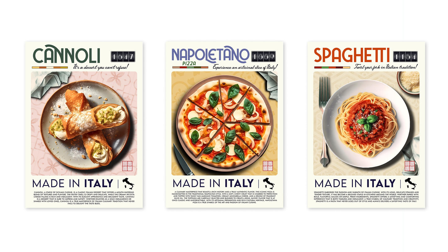 Italian Cuisine - Set of 3