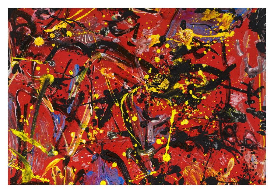 Red Composition - Print Only frame