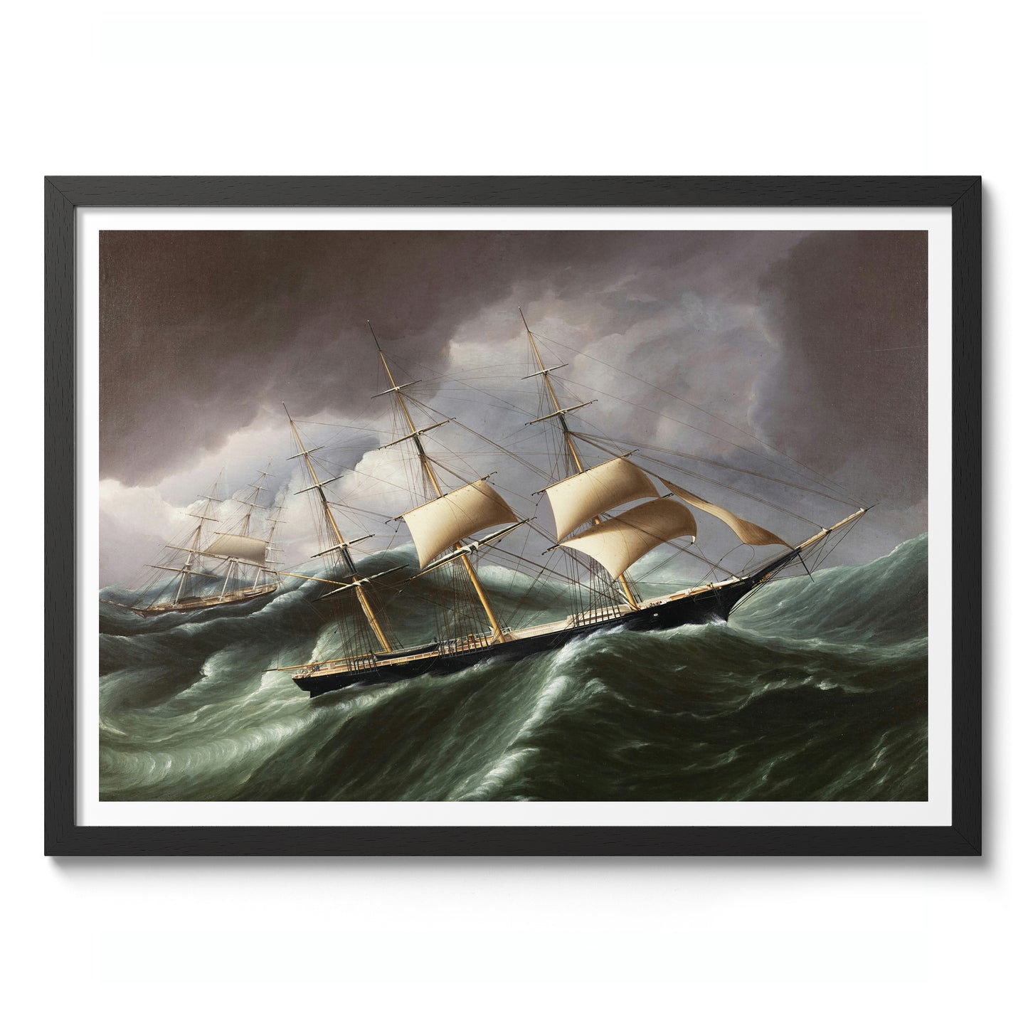 Clipper Ship Warner Rounding Cape Horn