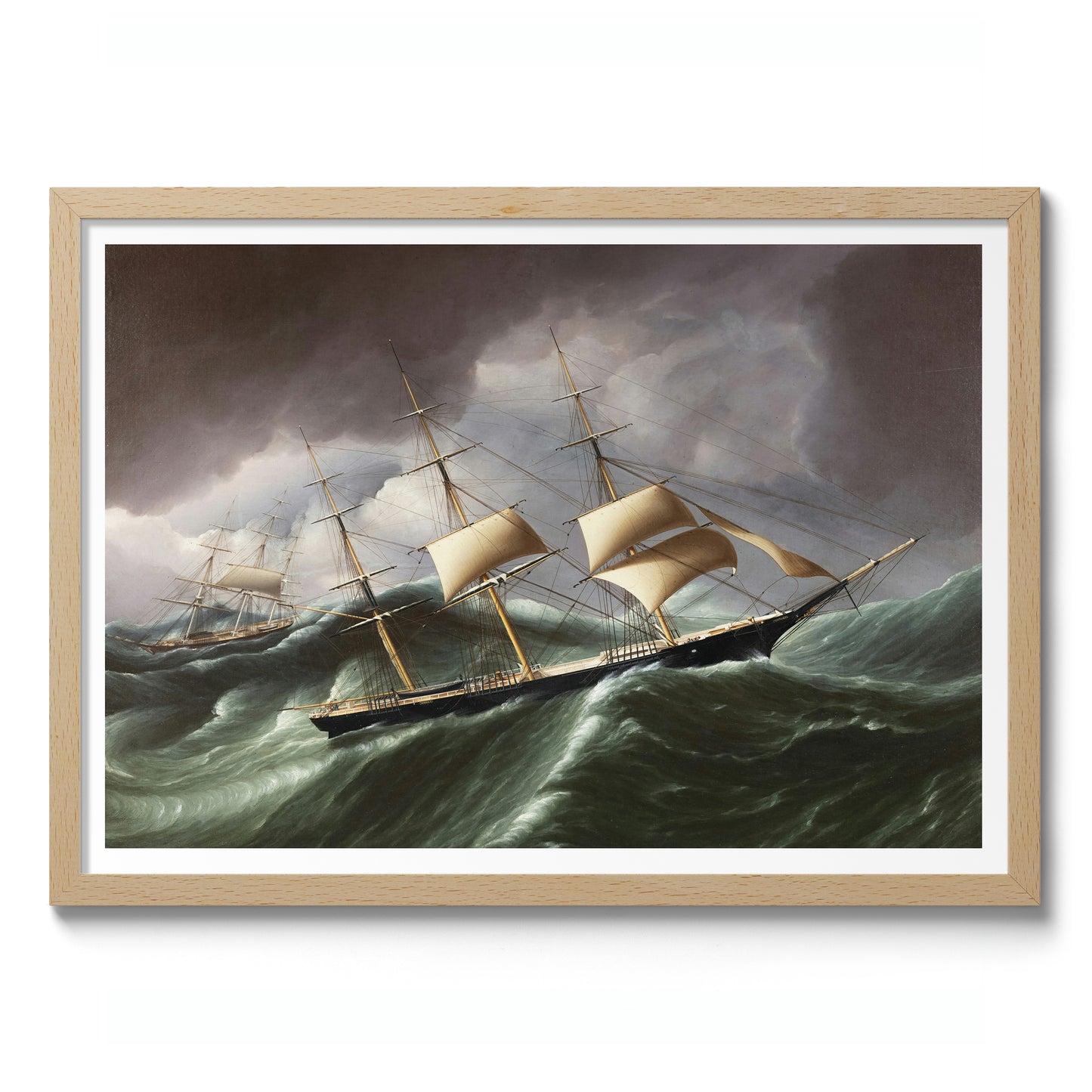 Clipper Ship Warner Rounding Cape Horn