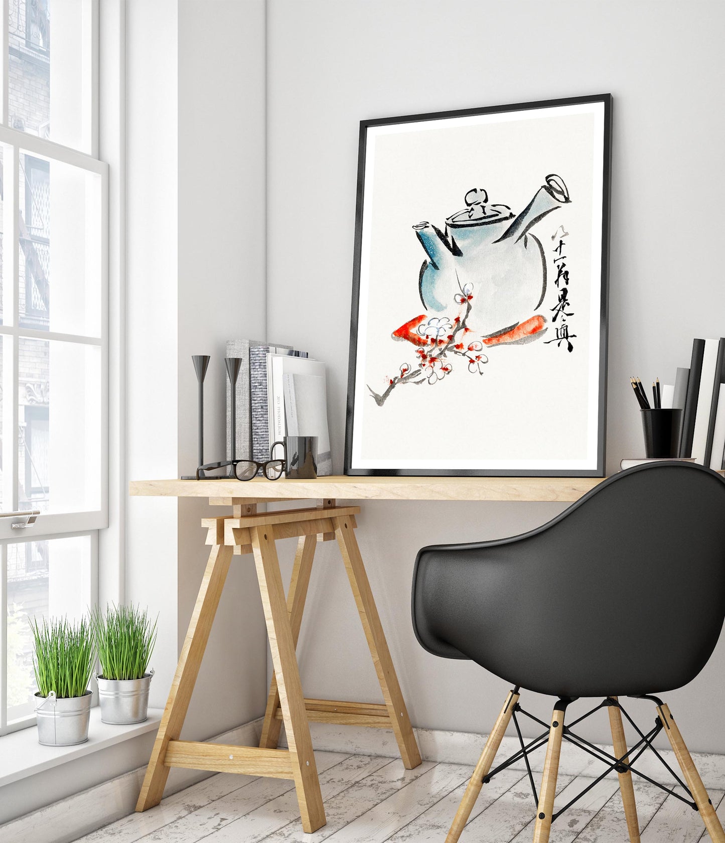 Teapot with Cherry Blossoms