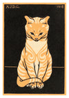 Orange Tabby Cat print