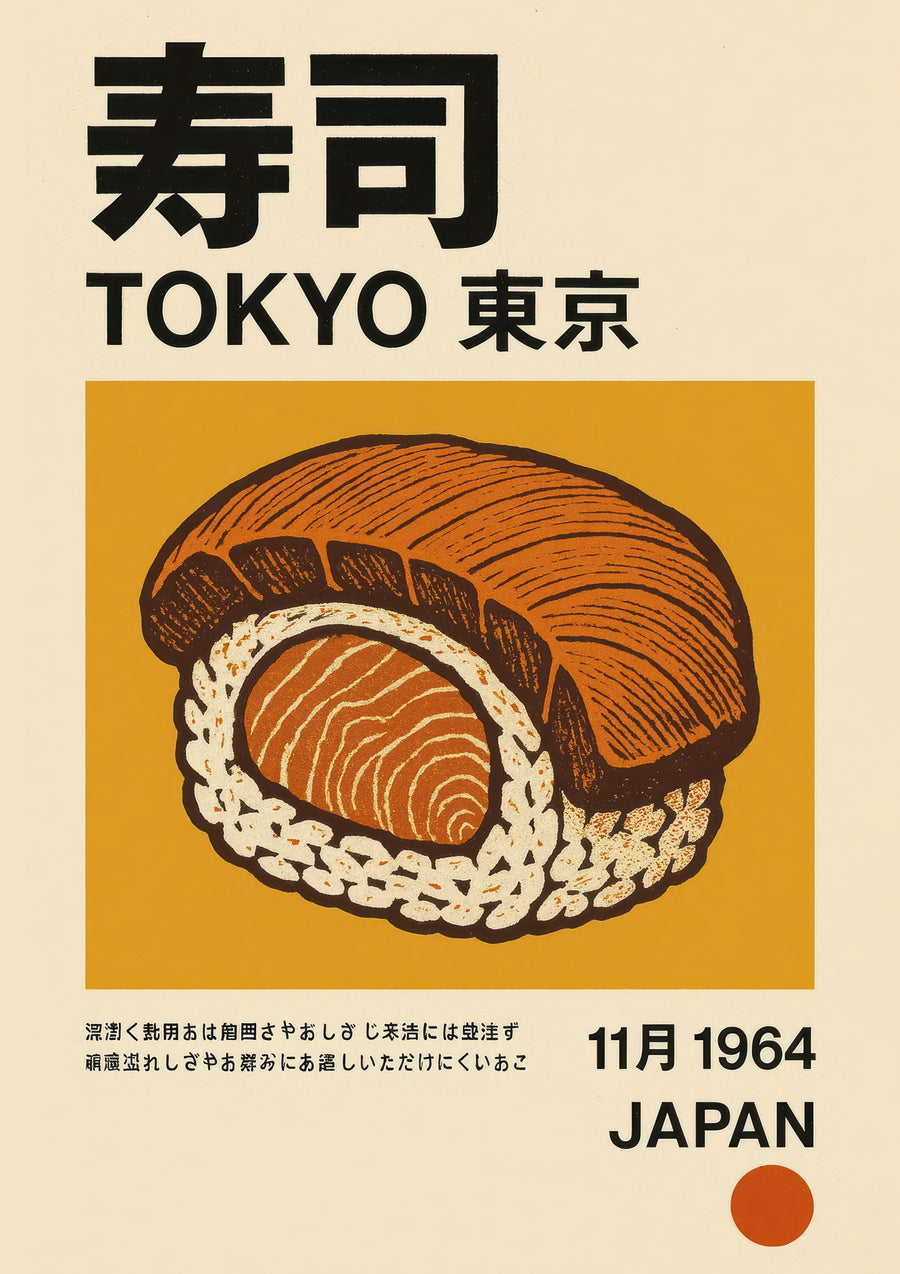Tokyo Sushi - Print Only frame