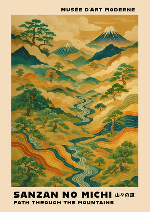 Chemin à travers les montagnes