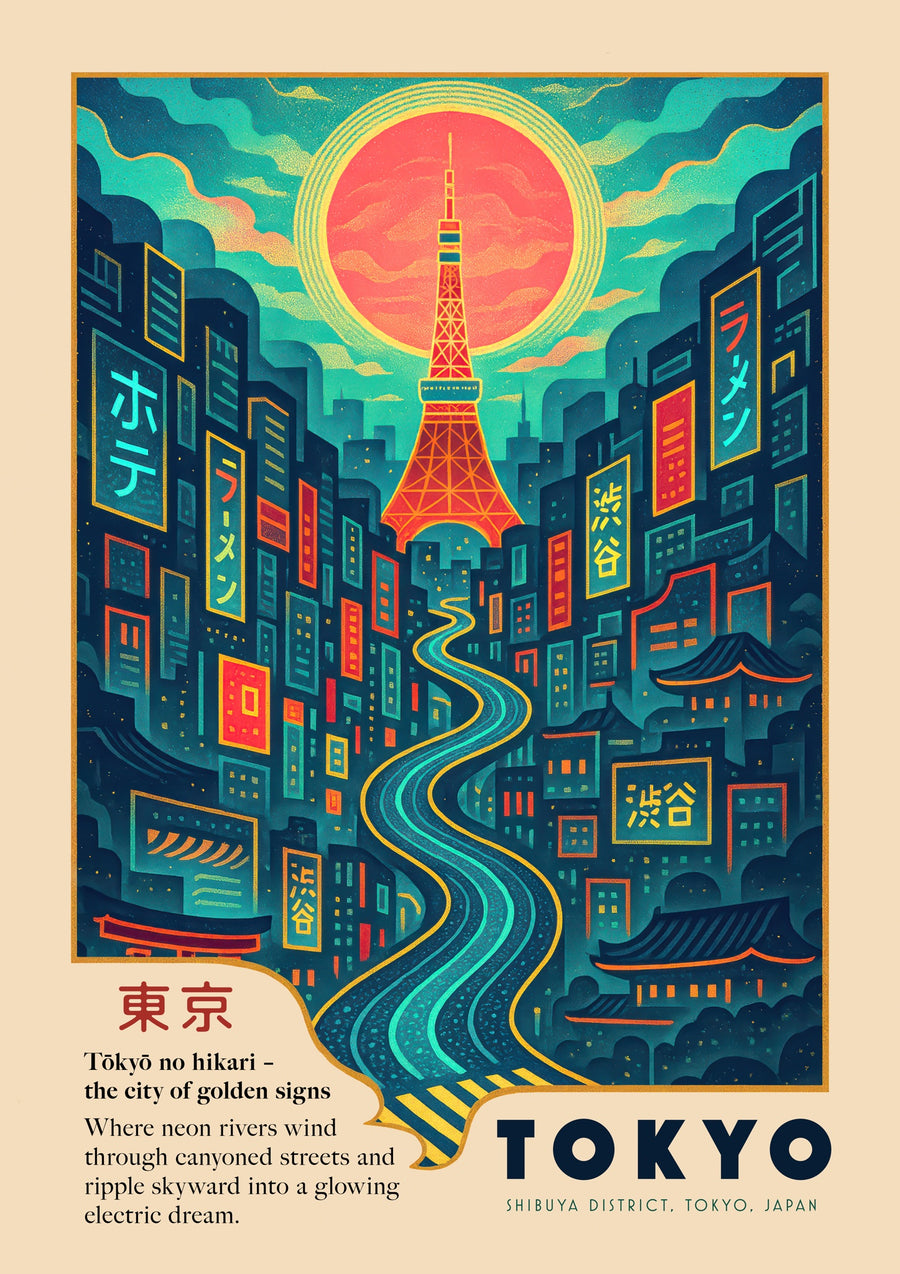 Tokyo - Print Only frame