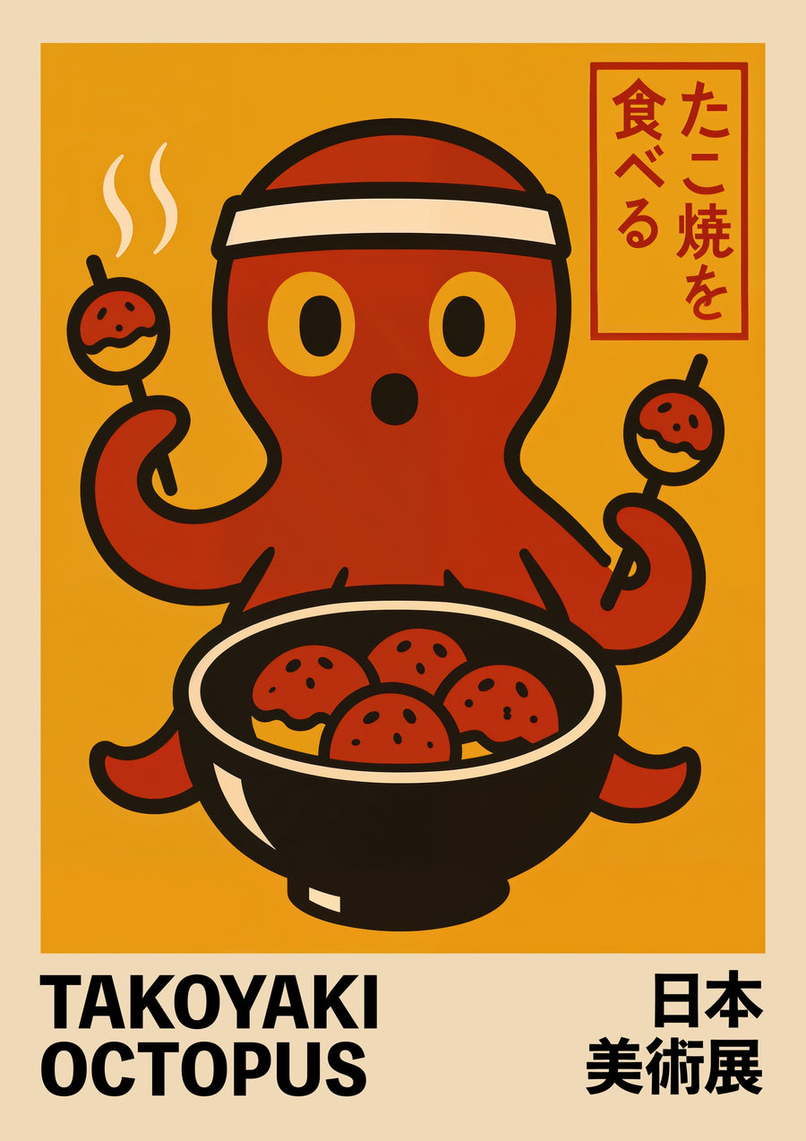 Takoyaki Pieuvre - Print Only frame