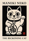 Maneki Neko, The Beckoning Cat print