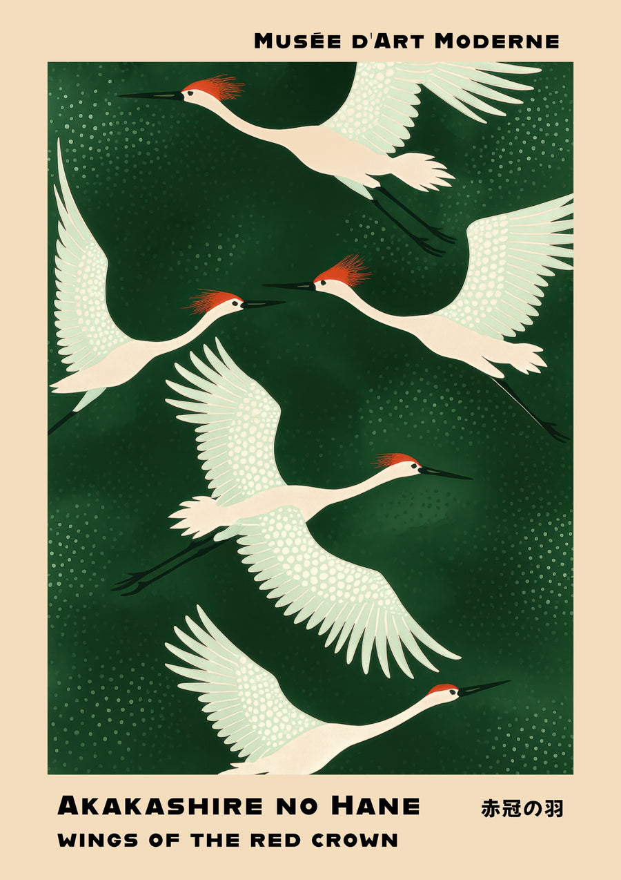 Ailes de la Couronne Rouge - Print Only frame