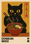 Donburi Neko print