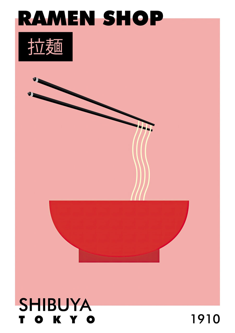 Ramen Shop in Shibuya - Print Only frame