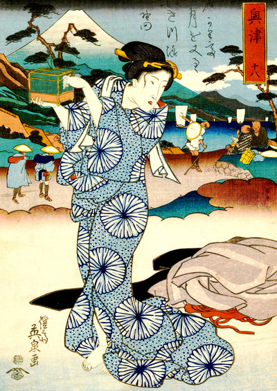 Geisha by Fuji
