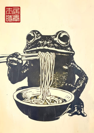 Ramen Frog print