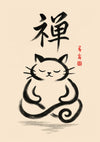 Zen Cat print