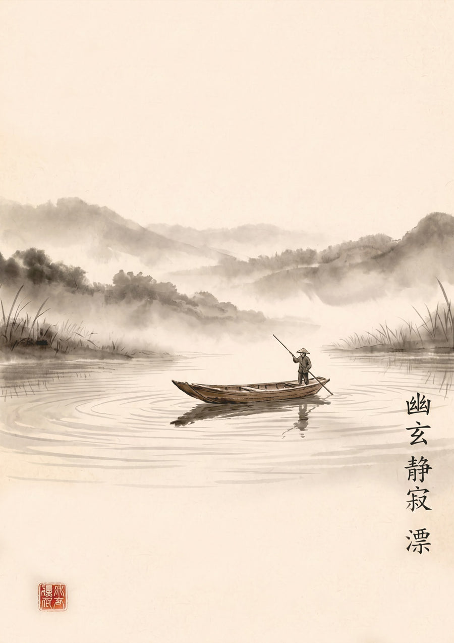 River Boat - Print Only frame