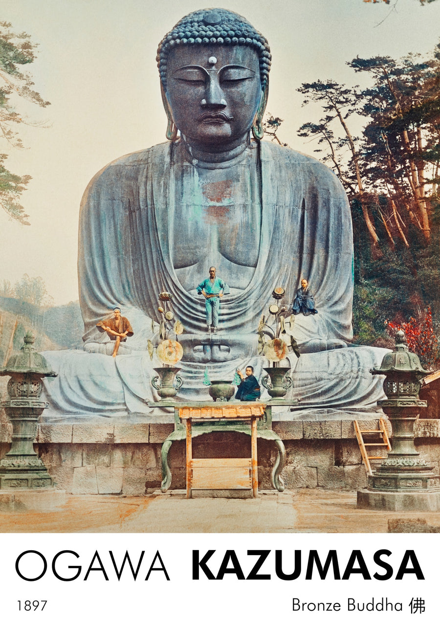 Bronze Buddha at Kamakura - Print Only frame