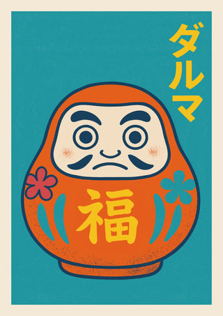 Daruma Doll print