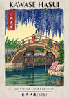 Wisteria of Kameido print