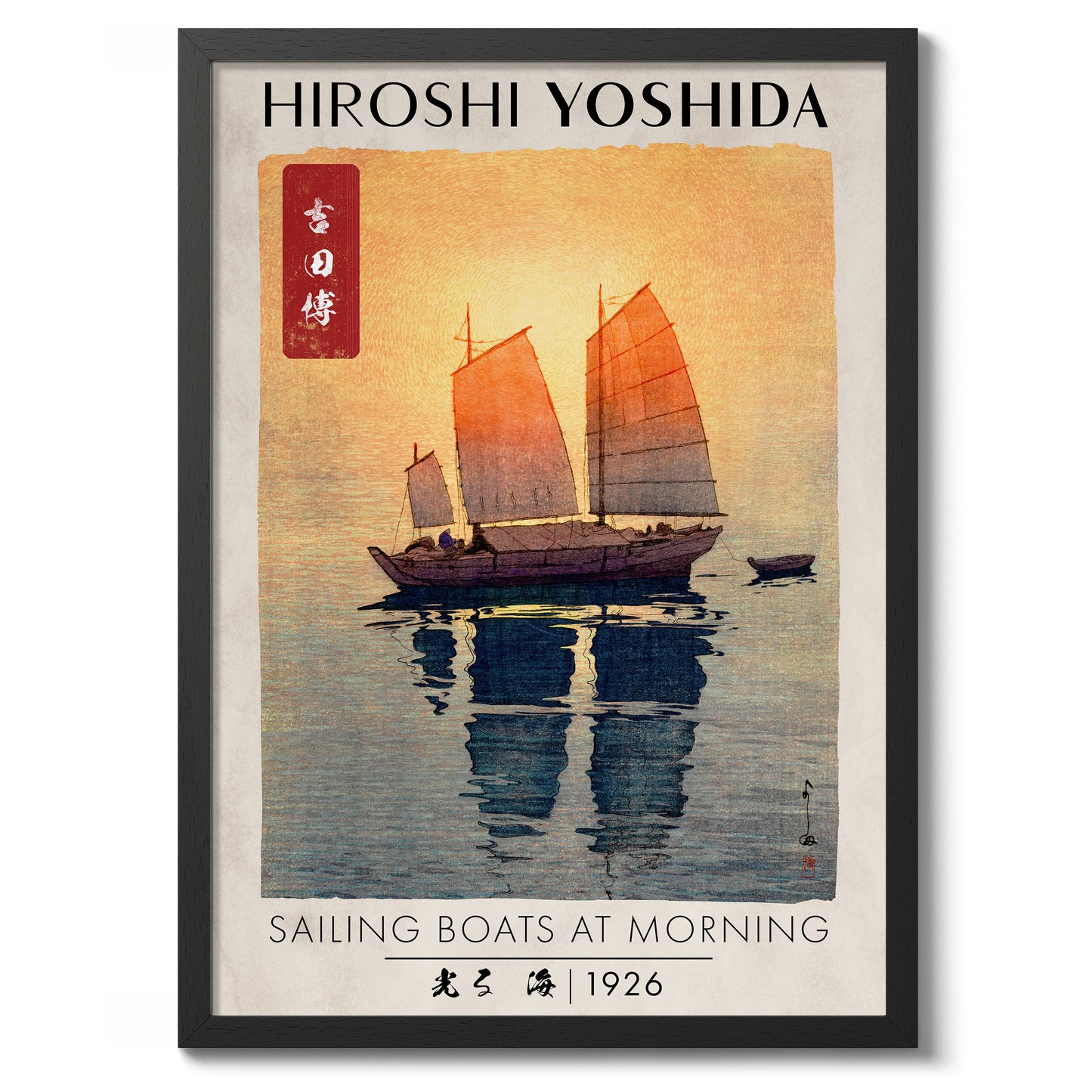 Segelbåtar på morgonen