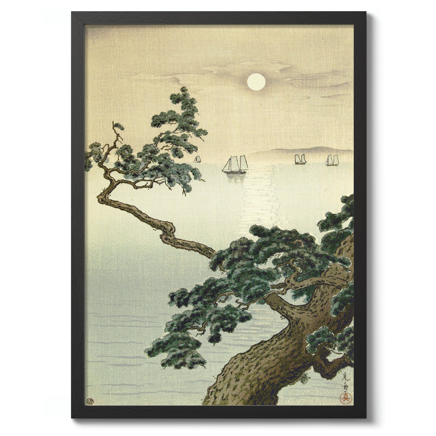 Volle Maan bij Akashi Strand