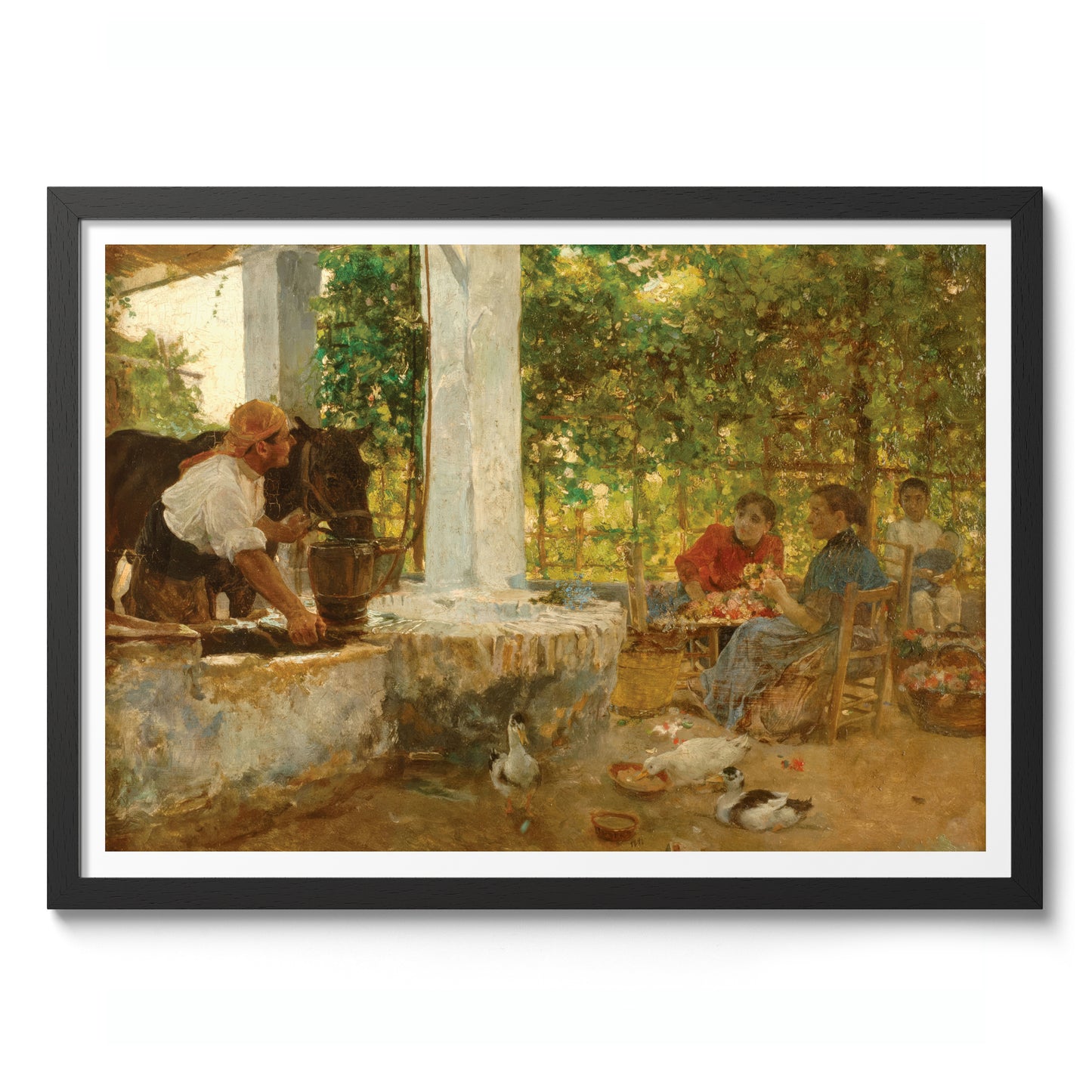 Figures Under a Bower, Florists