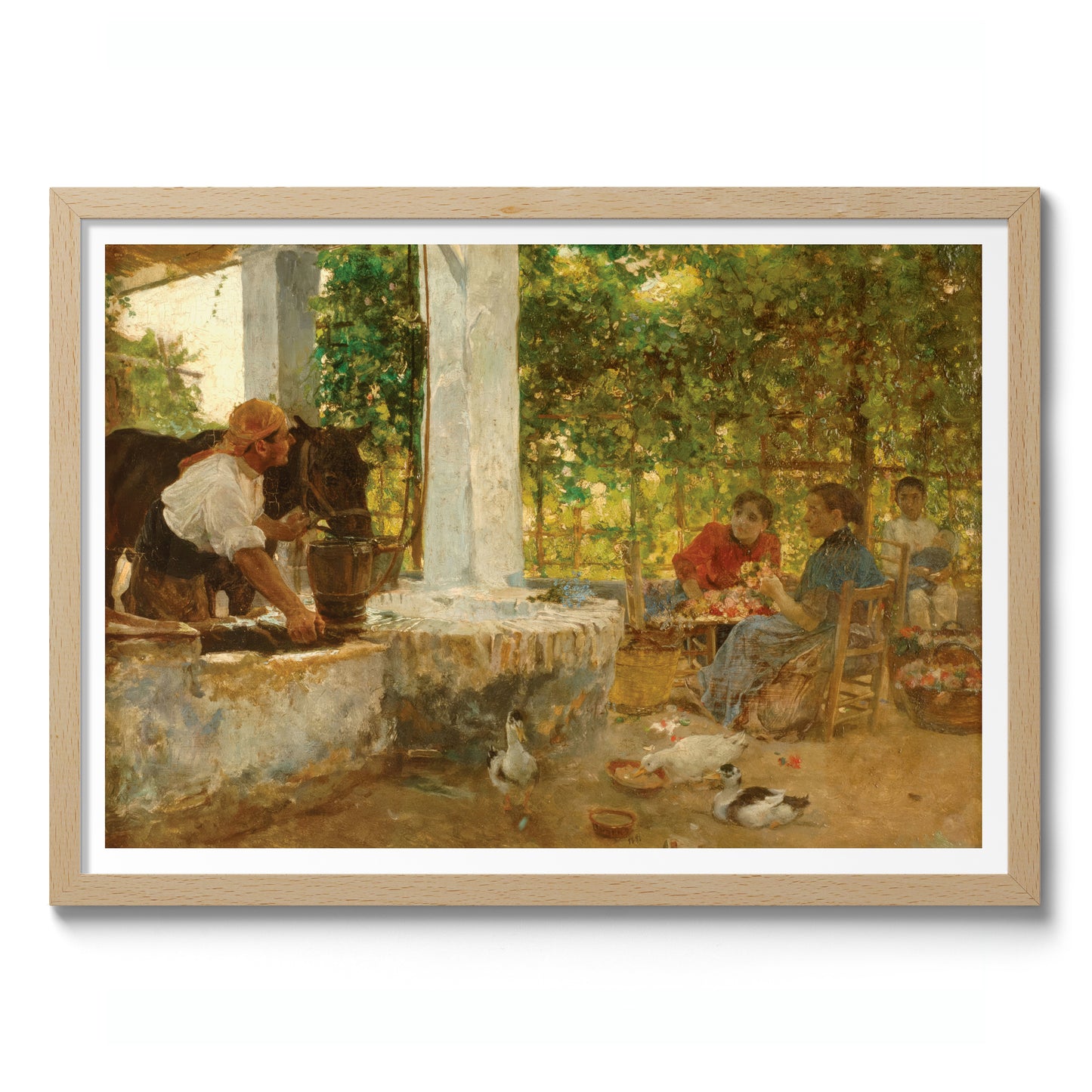 Figures Under a Bower, Florists