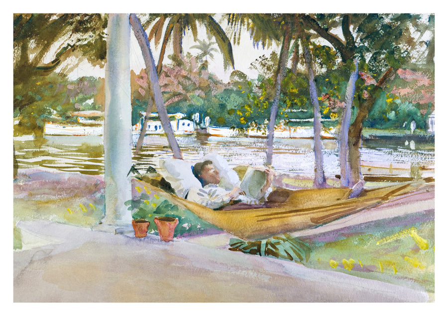 Figure in Hammock, Florida - Print Only frame