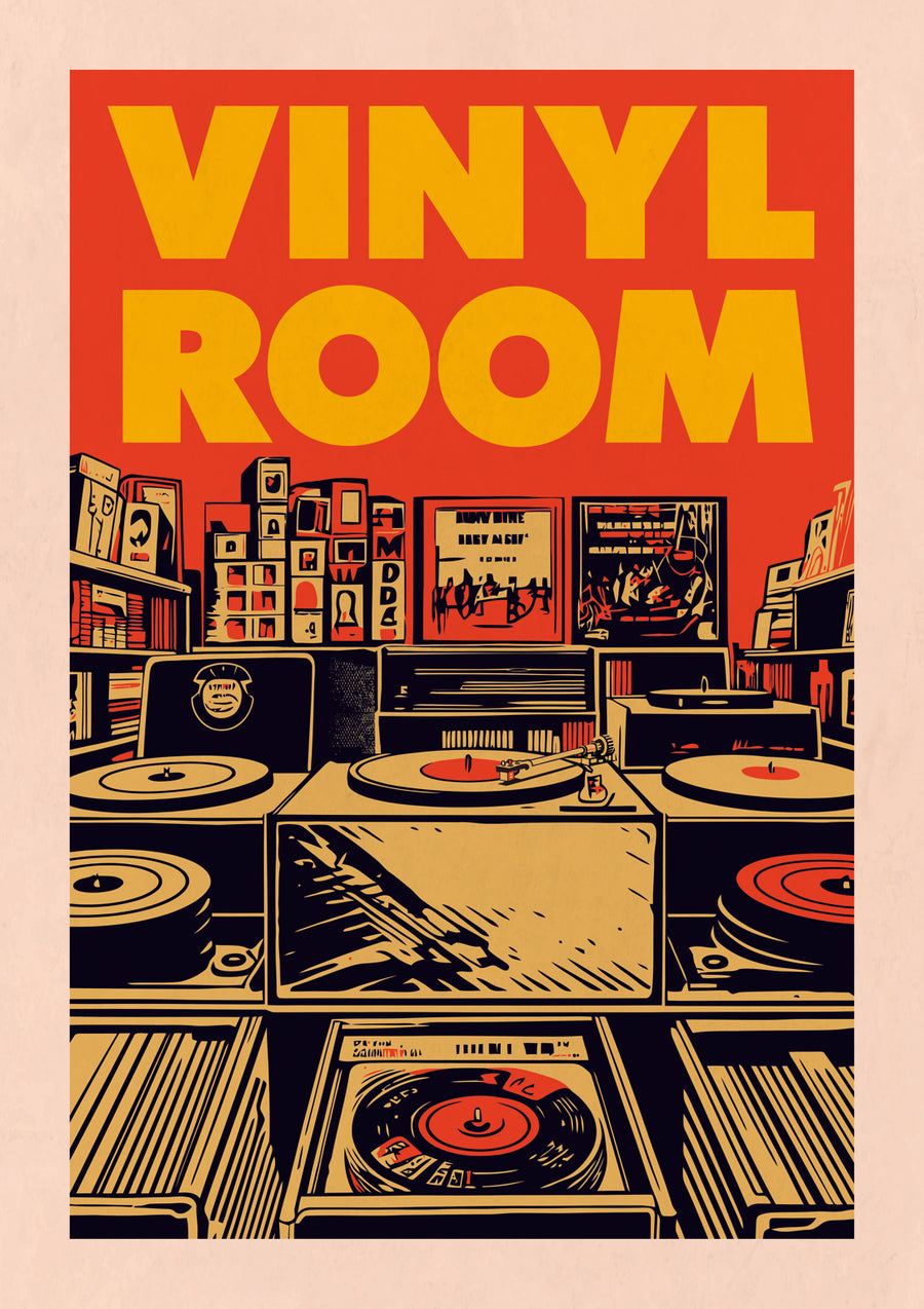 Vinyl Room - Print Only frame