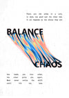 BALANCE AND CHAOS print