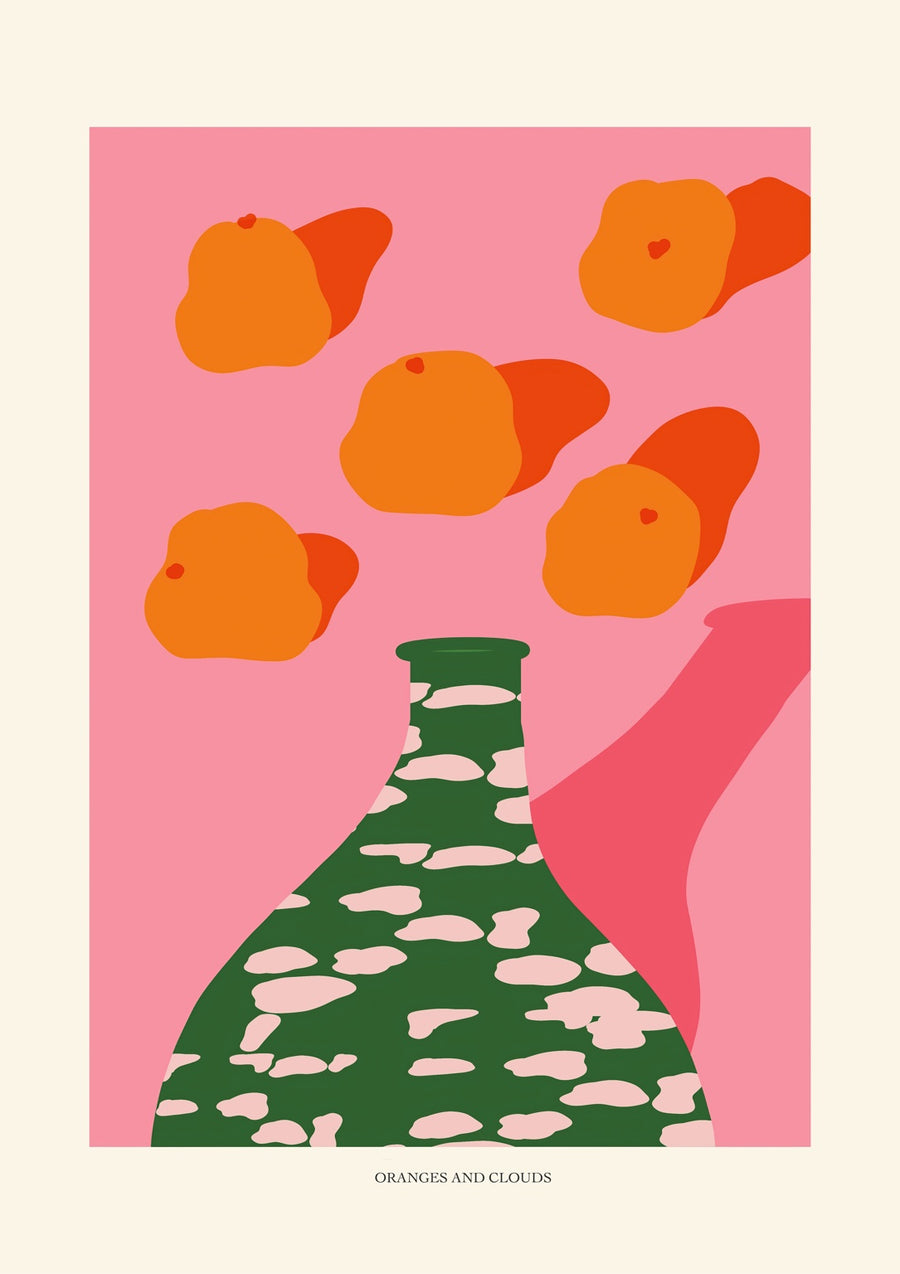 Sinaasappels en Wolken - Print Only frame