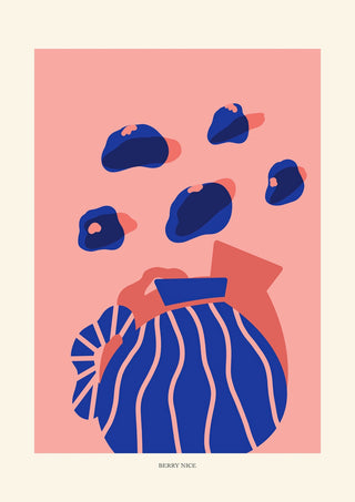 Blåbär print