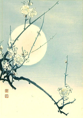 Plum and the Moon print