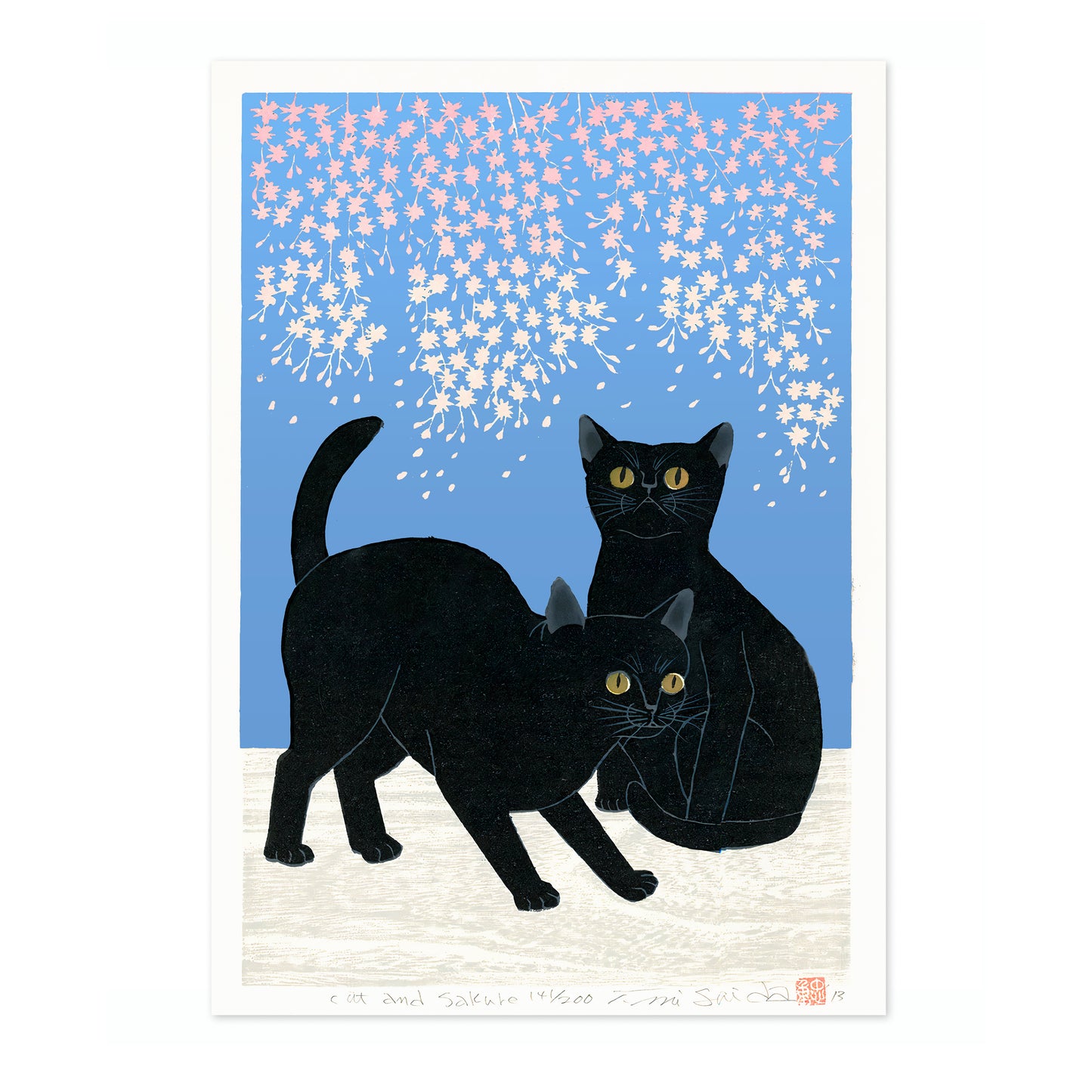 Katter & Körsbärsblommor