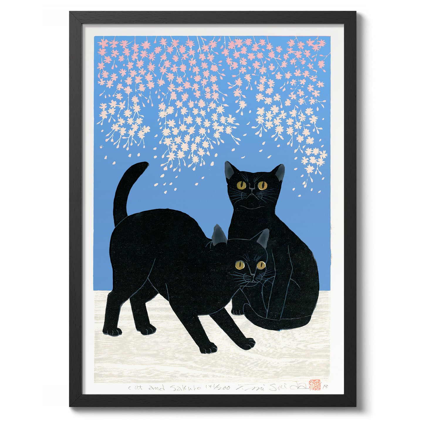 Katter & Körsbärsblommor