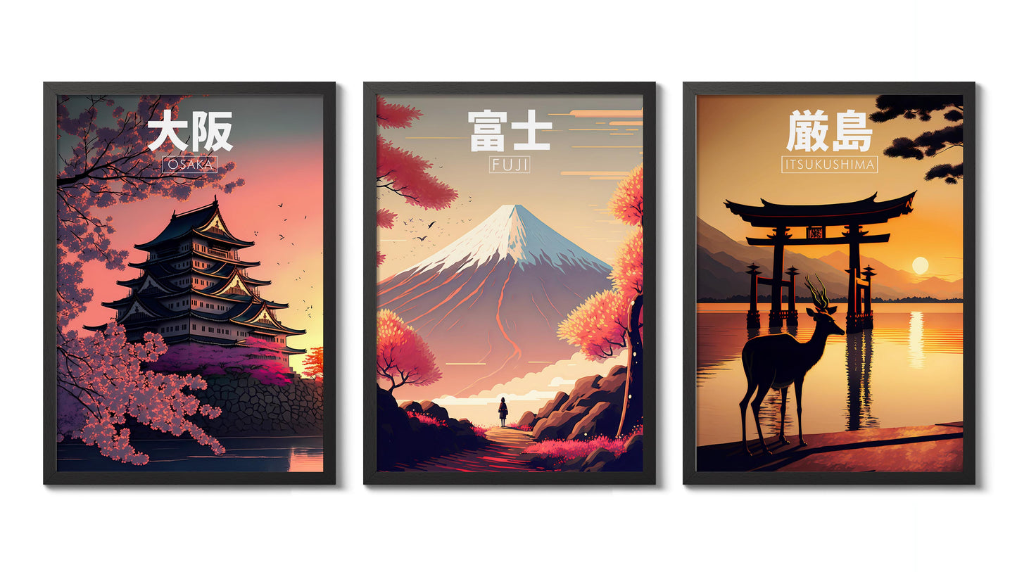 Japan Anime Resa - Set om 3