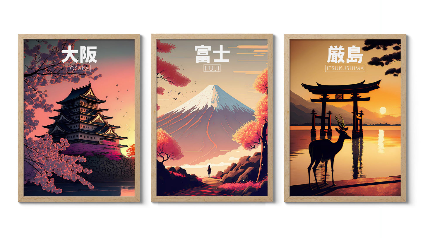 Japan Anime Resa - Set om 3