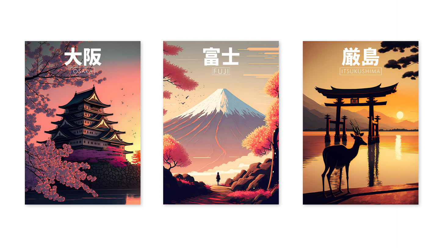 Japan Anime Resa - Set om 3