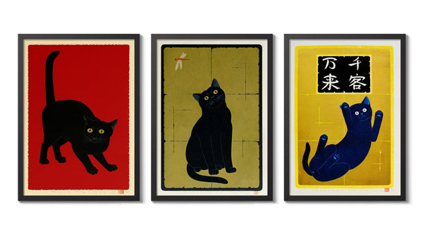 Japan Cats - Set of 3