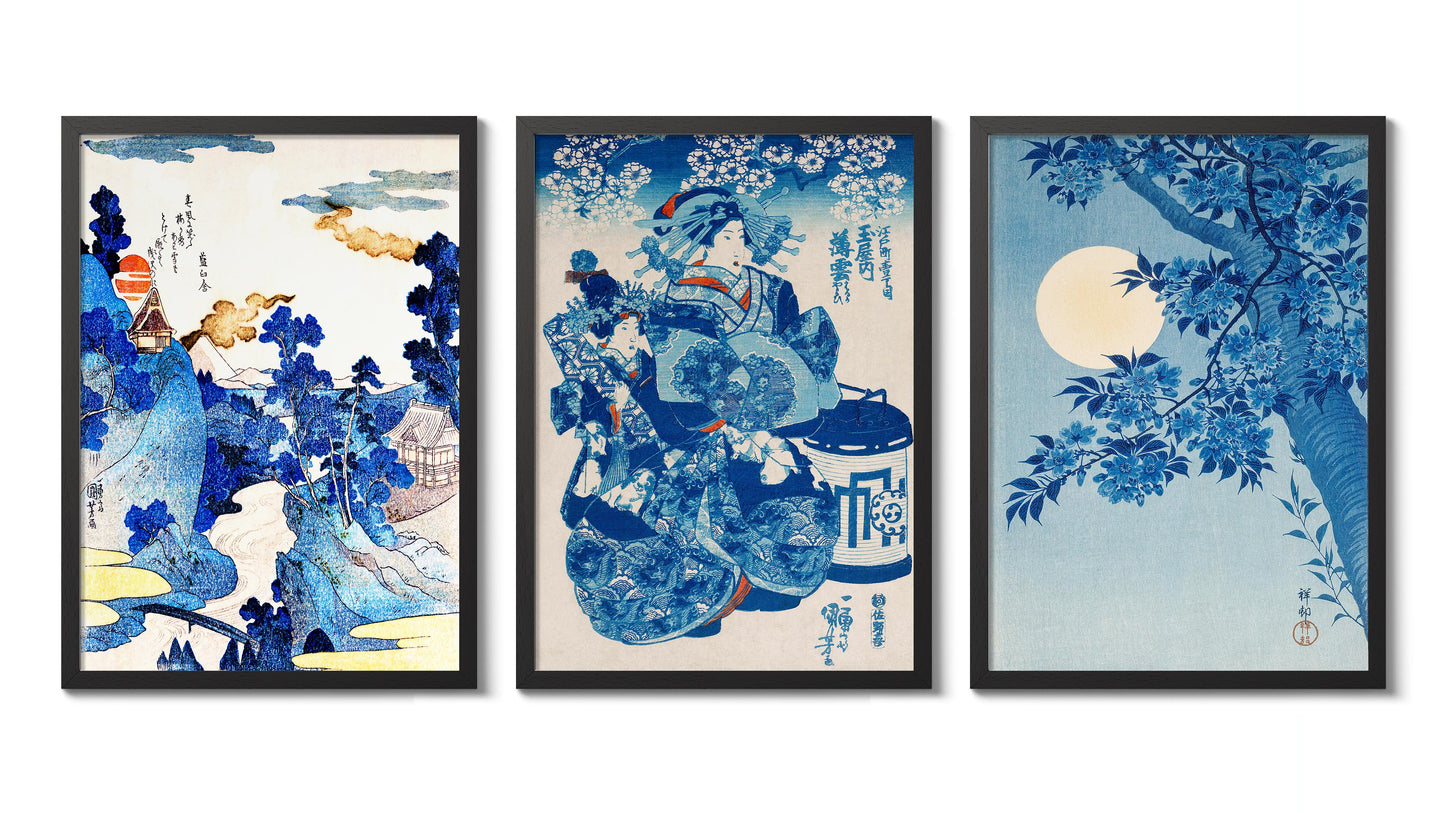 Japanese Blue - Set om 3