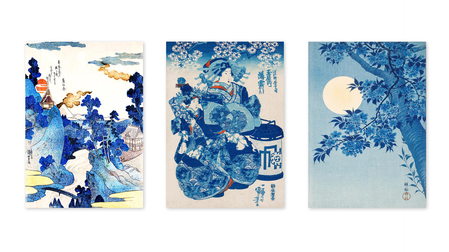 Japanese Blue - Set om 3