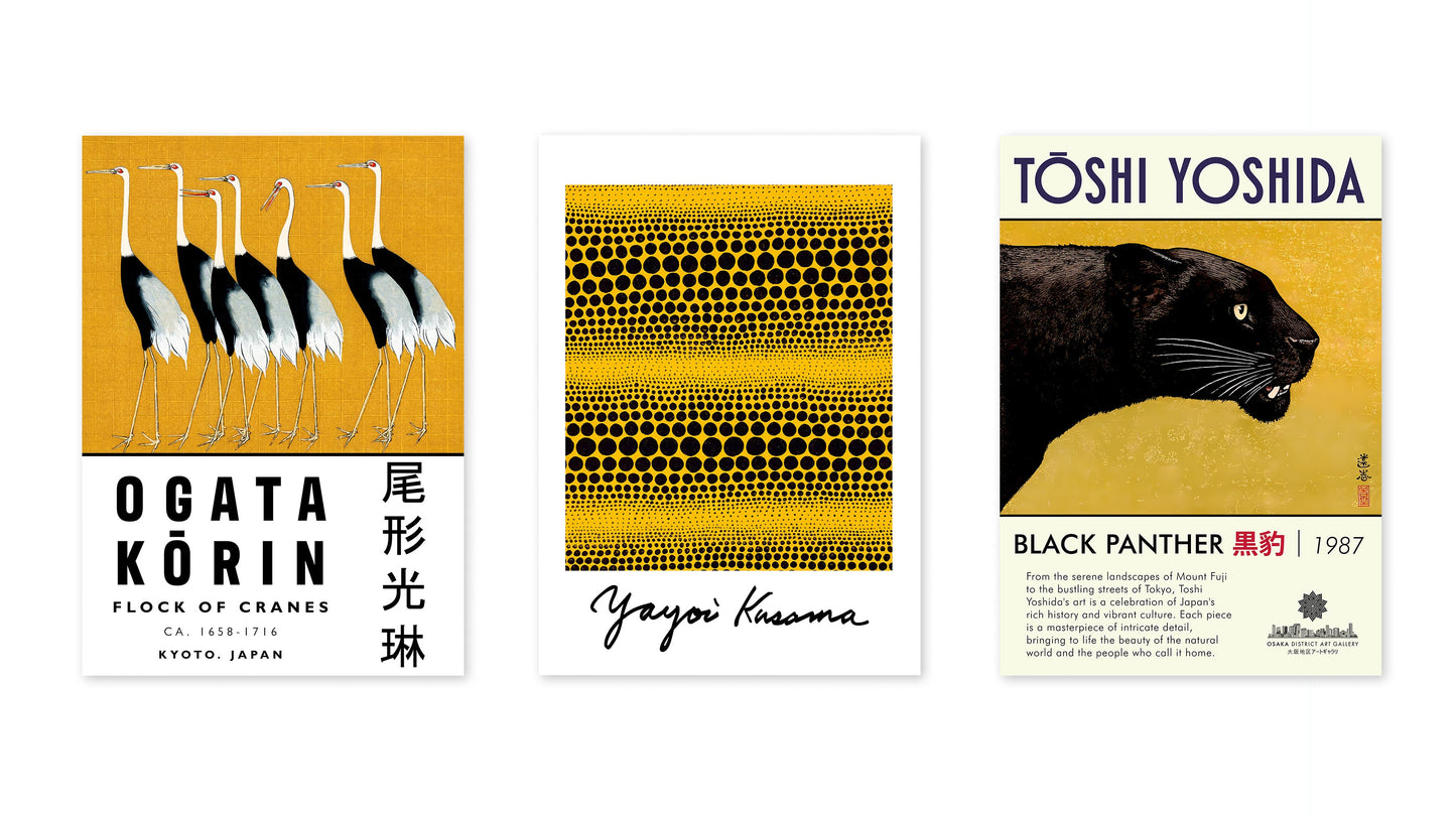 Japanese Exhibition - Set of 3