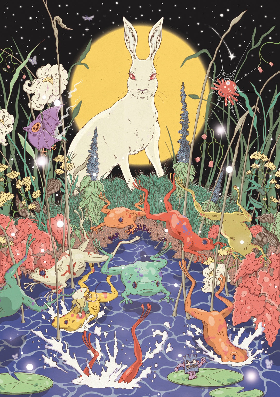 The Hare and the Frogs (Night Version)