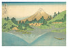Reflection in Lake at Misaka in Kai Province print