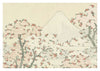 Fuji & Cherry Blossom print