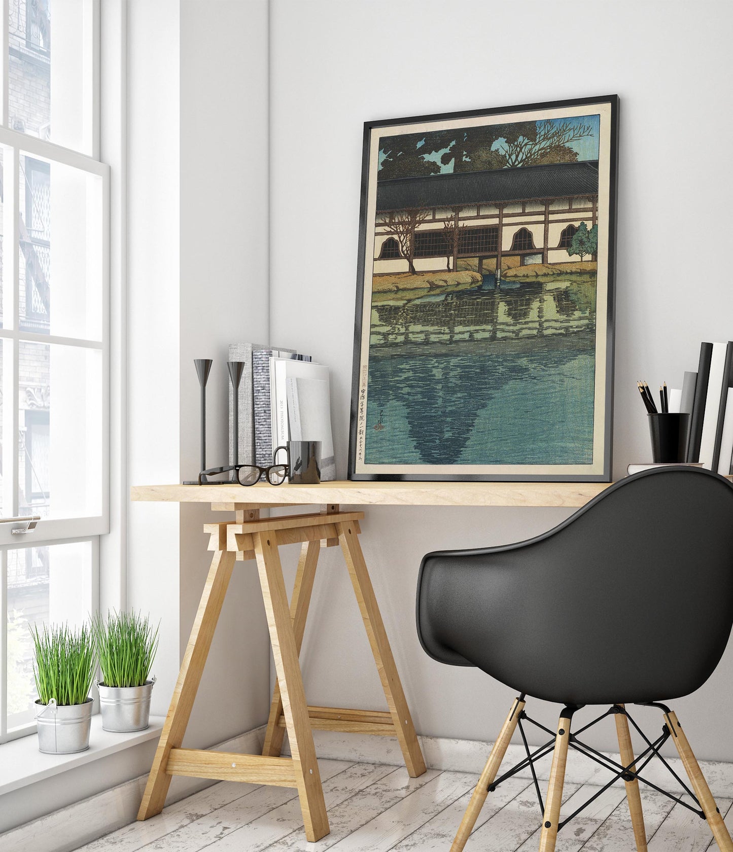 En sektion av Byodo-templet, Uji