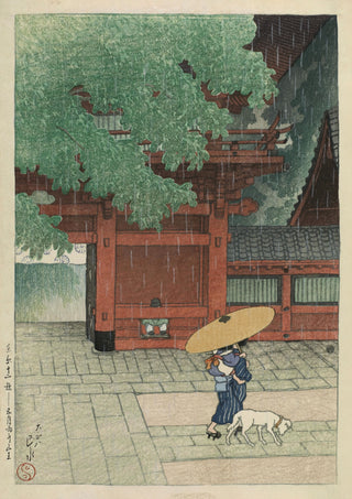 Early Summer Showers at Sanno Shrine print