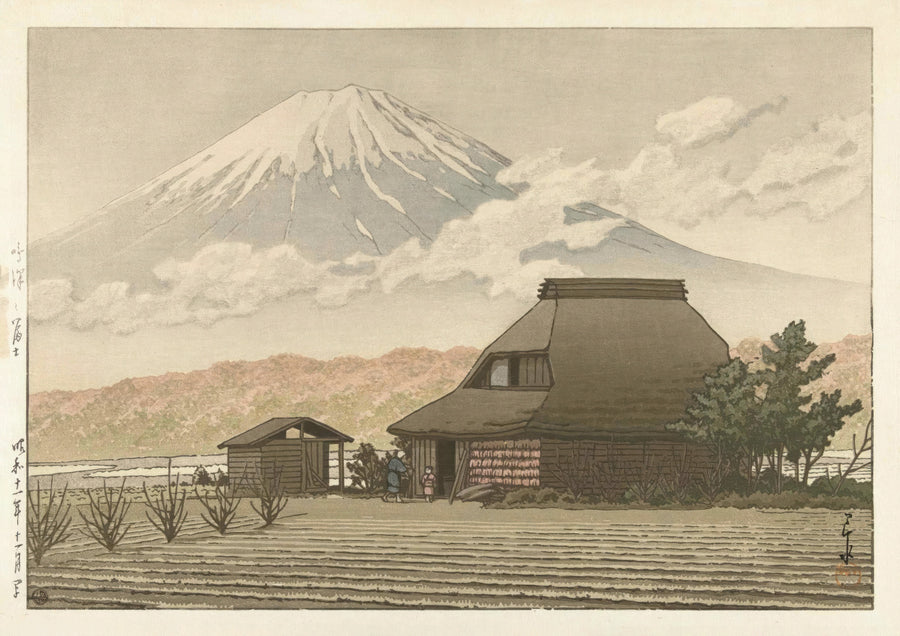 Fuji du village de Narusawa - Print Only frame