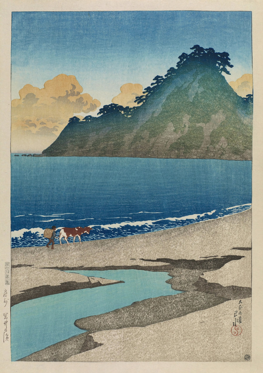 Iwai Strand, Boshu - Print Only frame
