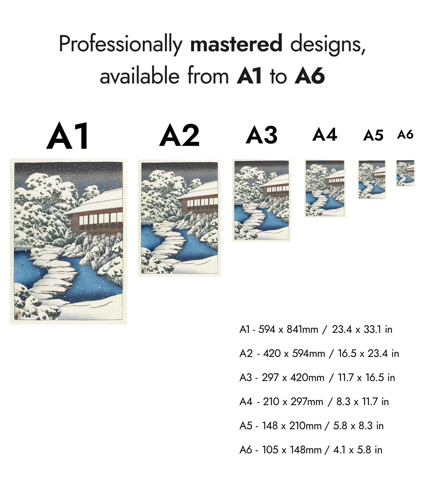Neige dans une maison d'hôtes au bord de l'étang