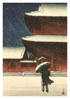 Zojoji in the Snow print